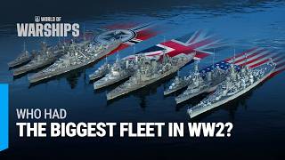 World War 2 Navy Comparison — Fleets Evolution 1939–1946 [upl. by Ellehcyt530]