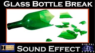 Glass Bottle Break Sound Effect  HI RESOLUTION AUDIO [upl. by Iraam850]