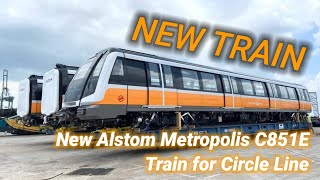 New Alstom Metropolis C851E Train for Circle Line [upl. by Enilekcaj]