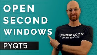 How To Open A Second Window  PyQt5 GUI Thursdays 24 [upl. by Pihc]