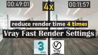 Vray Fast Render Settings In 3ds Max  How To Reduce The render Time In 3dsmax Using Vray 5 [upl. by Oicneconi827]