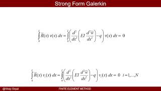 Finite Element Method Lecture 5A  Strong Form Galerkin [upl. by Eceinaj]