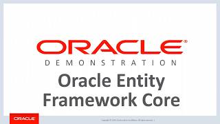 Oracle Entity Framework Core Introduction [upl. by Hcab]