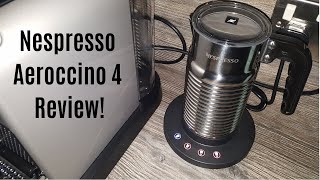 Nespresso Aeroccino 4 Milk Frother Review  Worth upgrading from the Aeroccino 3 [upl. by Whiney]