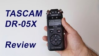 Tascam DR05X Audio Recorder  Review [upl. by Gherardi]