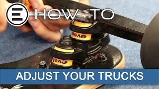 How to adjust Your Evolve Skateboards Super carve Truck  Evolve Skateboards [upl. by Olram352]