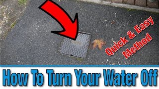 How Do I Turn Off the Mains Water Supply to My House  Tutorial  DIY Hacks [upl. by Teferi582]