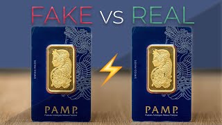 5 Ways to Spot a FAKE vs REAL Gold Bar PAMP Edition [upl. by Normalie924]