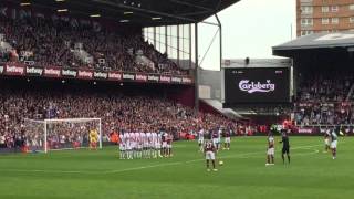 Payet Free Kick v Crystal Palace [upl. by Etteval]