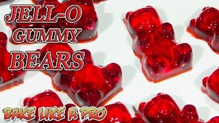 Easy JELLO Gummy Bears Recipe [upl. by Thora152]