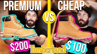 Premium Timbs VS Basic Timberland Boots CUT IN HALF [upl. by Acquah788]