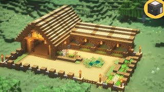 Minecraft How to build BARN in Minecraft  Minecraft Building Ideas [upl. by Auerbach905]