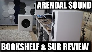 Arendal Sound  1723 THX Bookshelf amp 1961 1V Subwoofer Review [upl. by Kilk]