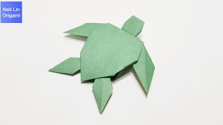 How to make a paper turtle  Origami Turtle Tutorial paper craft [upl. by Clarkson]