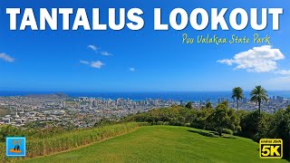 Tantalus Lookout  Puu Ualakaa State Park  Round Top Dr  Tantalus Dr 🌴 Hawaii 4K Tour [upl. by Mina]