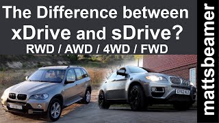 What Is The Difference Between sDrive and xDrive Also brief info on RWD FWD AWD and 4WD [upl. by Nylorak]