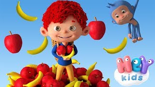 Apples and Bananas song 🍎 🍌 HeyKids  Nursery Rhymes [upl. by Kcirdderf483]