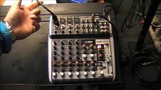 Behringer Mixer How to do a setup [upl. by Nossila]