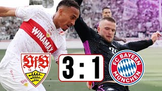 Vfb Stuttgart Vs Bayern Munich 31  HIGHLIGHTS  Bundesliga 2024 [upl. by Mit]