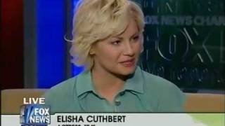 Elisha Cuthbert Interview [upl. by Akcinat615]