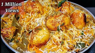 Restaurant Style Egg Biryani  Easy Egg Biryani  Anda Biryani Recipe  Ande Ki Dum Biryani [upl. by Zelde479]