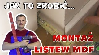 Montaż listew przypodlogowych z MDF [upl. by Ahtar]