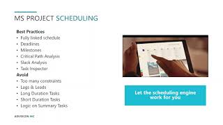 Best Practices and Approaches using Microsoft Project  Advisicon [upl. by Mahala]