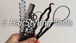 😱 Trying 6 Different Tricky HairStyling Tools  Useful HairStyling Accessories 👌 [upl. by Nyrrad]