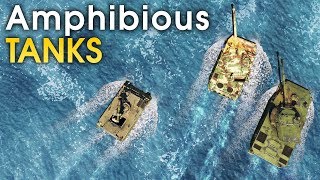 Amphibious tanks  War Thunder [upl. by Annaegroeg253]