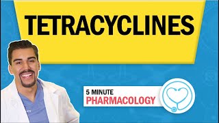 Pharmacology  Tetracyclines Antibiotics nursing RN PN NCLEX [upl. by Resiak]