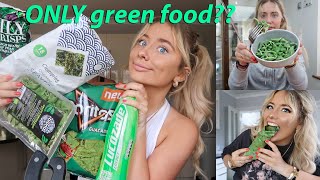 I ONLY ate GREEN food for 24hours [upl. by Glogau]