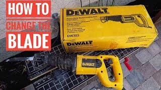 How to Change Dewalt Reciprocating Saw Blades [upl. by Niki326]