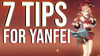 7 Tips To Make YanFei Deadly Best Teams  Weapons  Genshin Impact [upl. by Udela]