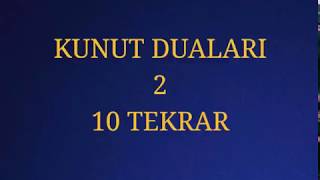 KUNUT DUASI 2 EZBERLEME 10 TEKRAR [upl. by Publias]