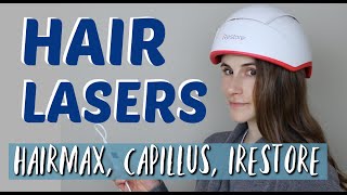 LASER THERAPY FOR HAIR GROWTH REVIEW HAIRMAX CAPILLUS IRESTORE DR DRAY [upl. by Bose]