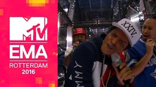 Bruno Mars – 24K Magic from the 2016 MTV EMAs Official Live Performance [upl. by Atnohsal]