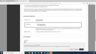 How to submit the assignment in blackboard students [upl. by Kenway]