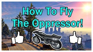 How To Fly the Oppressor  GTA V Gunrunning Update [upl. by Anallise]