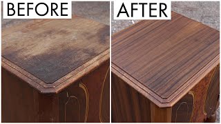 Furniture Restoration  Restoring An Old Cabinet [upl. by Shererd230]