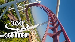 Shock VR 360 Roller Coaster POV AWESOME Rainbow Magicland Italy [upl. by Eentrok487]