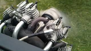 Pure sound of Moki radial with Seidel Prop  Moki 257  250cc petrol 4T 7 cylinder [upl. by Ginzburg]