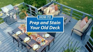 Ask SW How to Prep and Stain Your Deck  SherwinWilliams [upl. by Emelina]