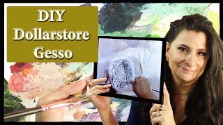 Diy Dollarstore Gesso [upl. by Nibuz]