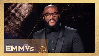 Emmys 2020 Watch Tyler Perrys Emotional Governors Award Speech [upl. by Erapsag]