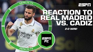 Real Madrids performance against Cadiz was brilliant  Craig Burley  ESPN FC [upl. by Shulem509]