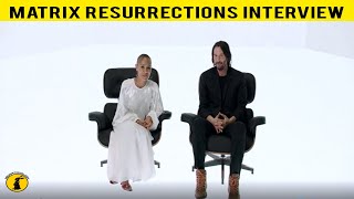 THE MATRIX RESSURECTIONS CAST  CCXP WORLDS 2021 INTERVIEW PANEL [upl. by Aldas]