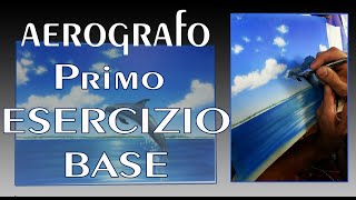 Aerografo prima volta totale principiante esercizi base [upl. by Kneeland]