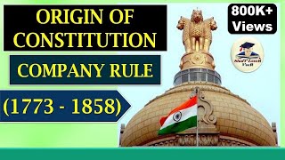 L2 Origin of Constitution during Company Rule 1773–1858 Indian Polity by Laxmikant By VeeR UPSC [upl. by Fahy]