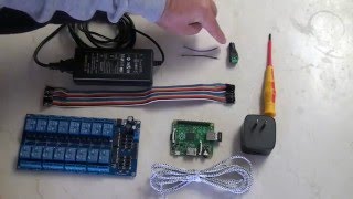 Raspberry Pi 16 Channel Relay how to with example software for automation projects [upl. by Nagem402]