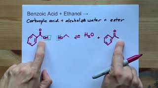 Benzoic Acid  Ethanol   Ethyl Benzoate  Water [upl. by Riana]